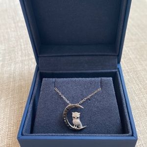 Black Gemstone Owl Necklace